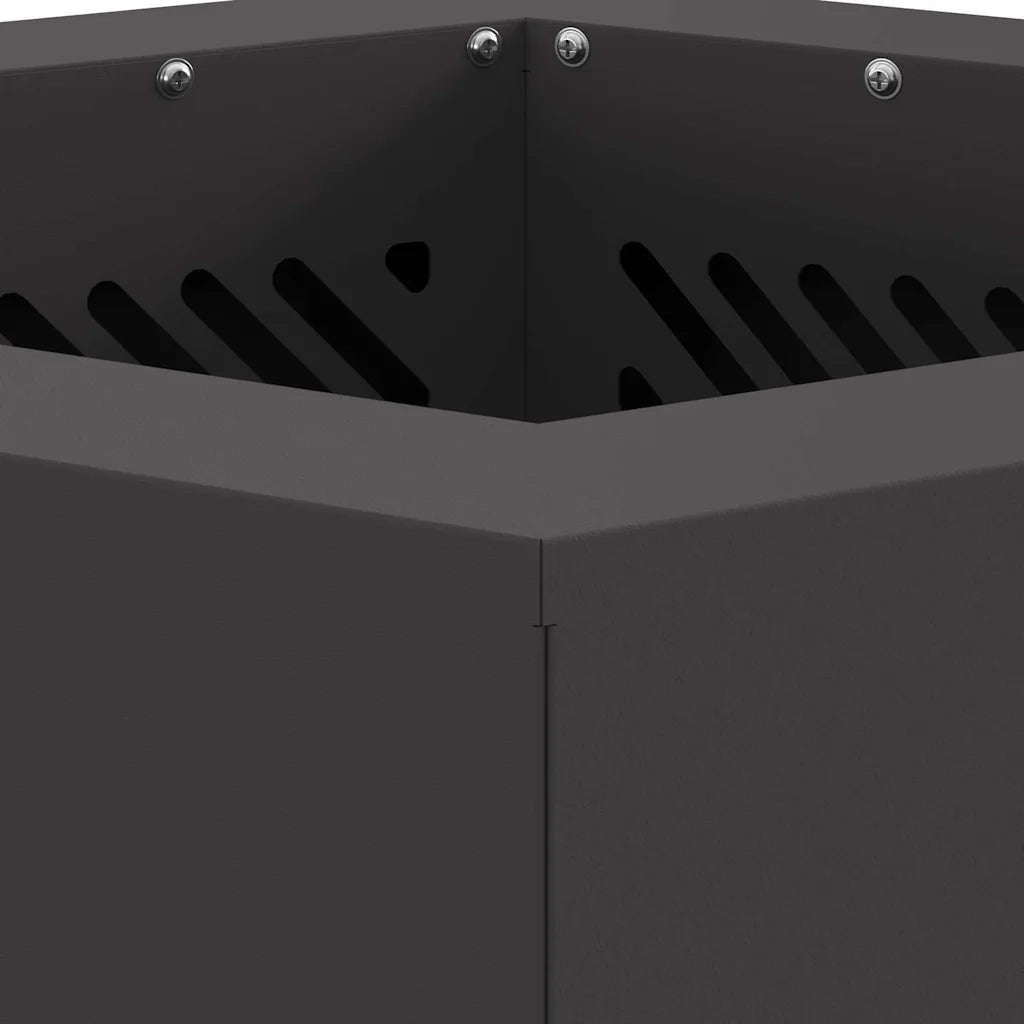 Focolare Senza Fumi Nero 38 x 38 x 51 cm Acciaio CFW5320573