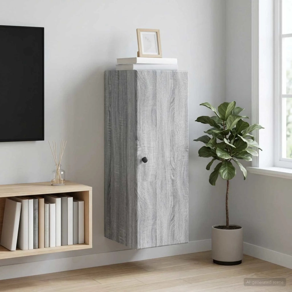 Mobiletto a muro 33 x 34,5 x 90 cm Legno ingegnerizzato 899101