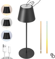 Lampada da tavolo ricaricabile - Lampada da tavolo senza fili - Moderna - Lampada da scrivania - Premium