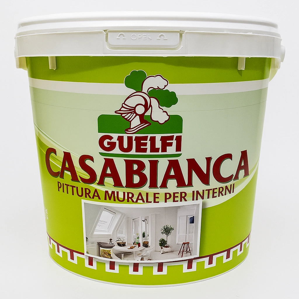 Idropittura Tempera Casabianca Guelfi per Interni Bianca 14 lt