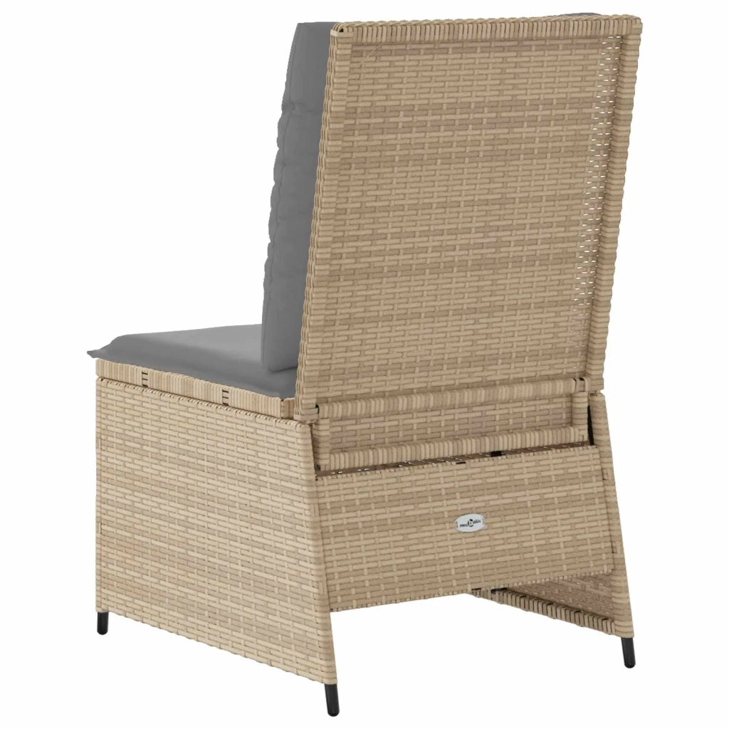 Divano da giardino con cuscino Beige e grigio polyrattan 3394479