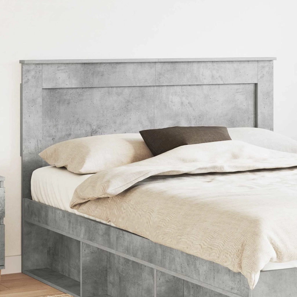Testiera | Testata con Testiera | Testata Grigio cemento 160 cm Legno multistrato