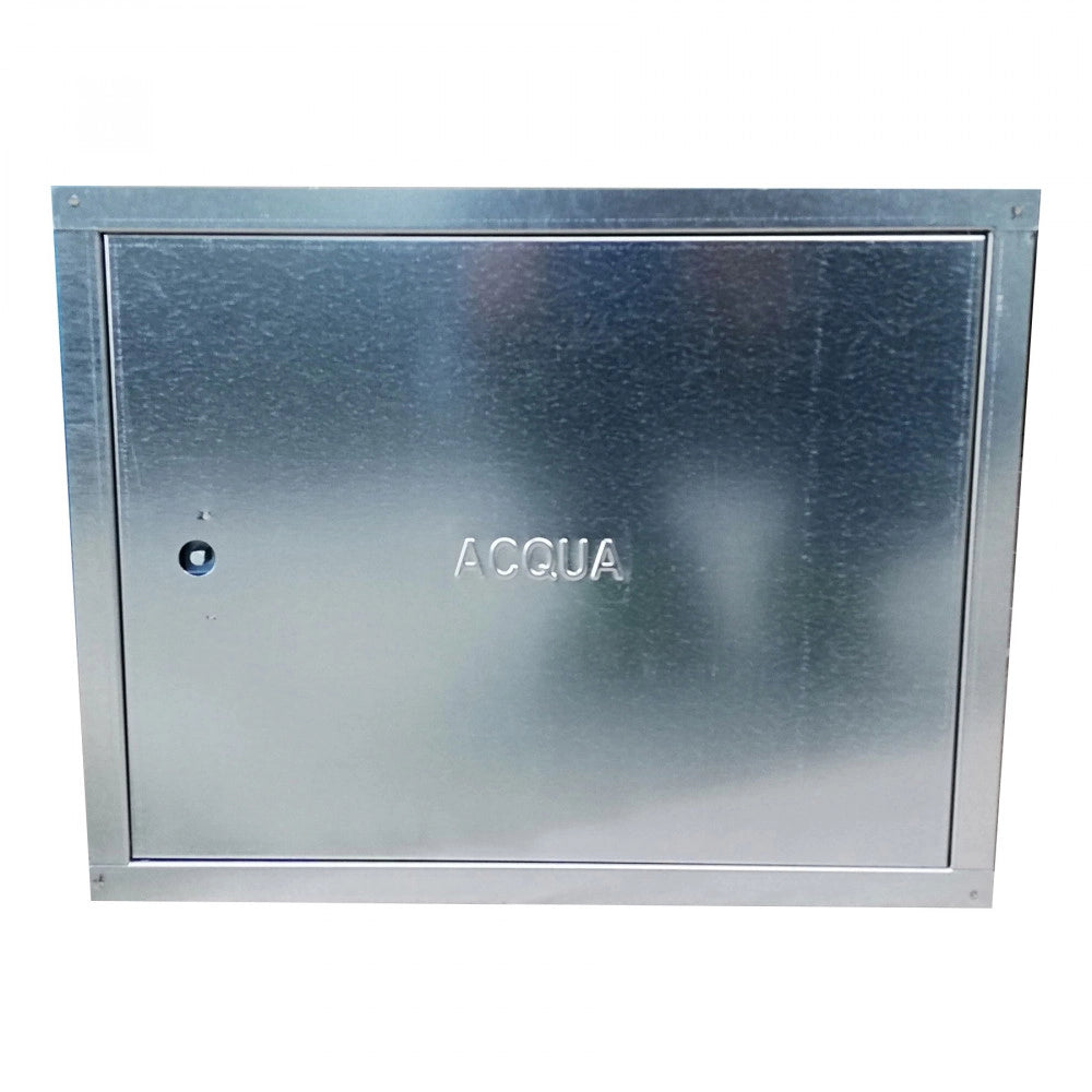 Sportello portello porta zincata per chiusura nicchia contatore acqua, scegli se  lc 55 x hc 40 cm ( ln 51 x hn 36 cm )