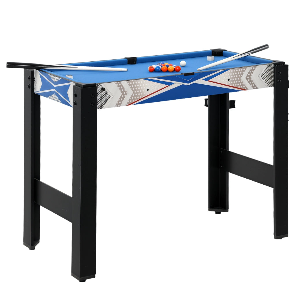 Tavolo da gioco 5 in 1 ¨C zephmum ¨C Blu, MDF, Plastica