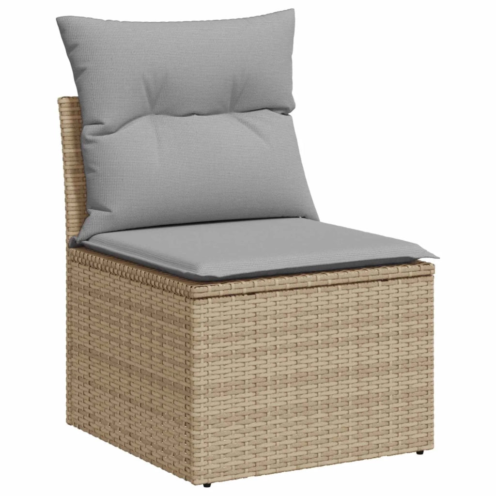 Set di divani 8 pz Beige e Grigio Chiaro 3448651