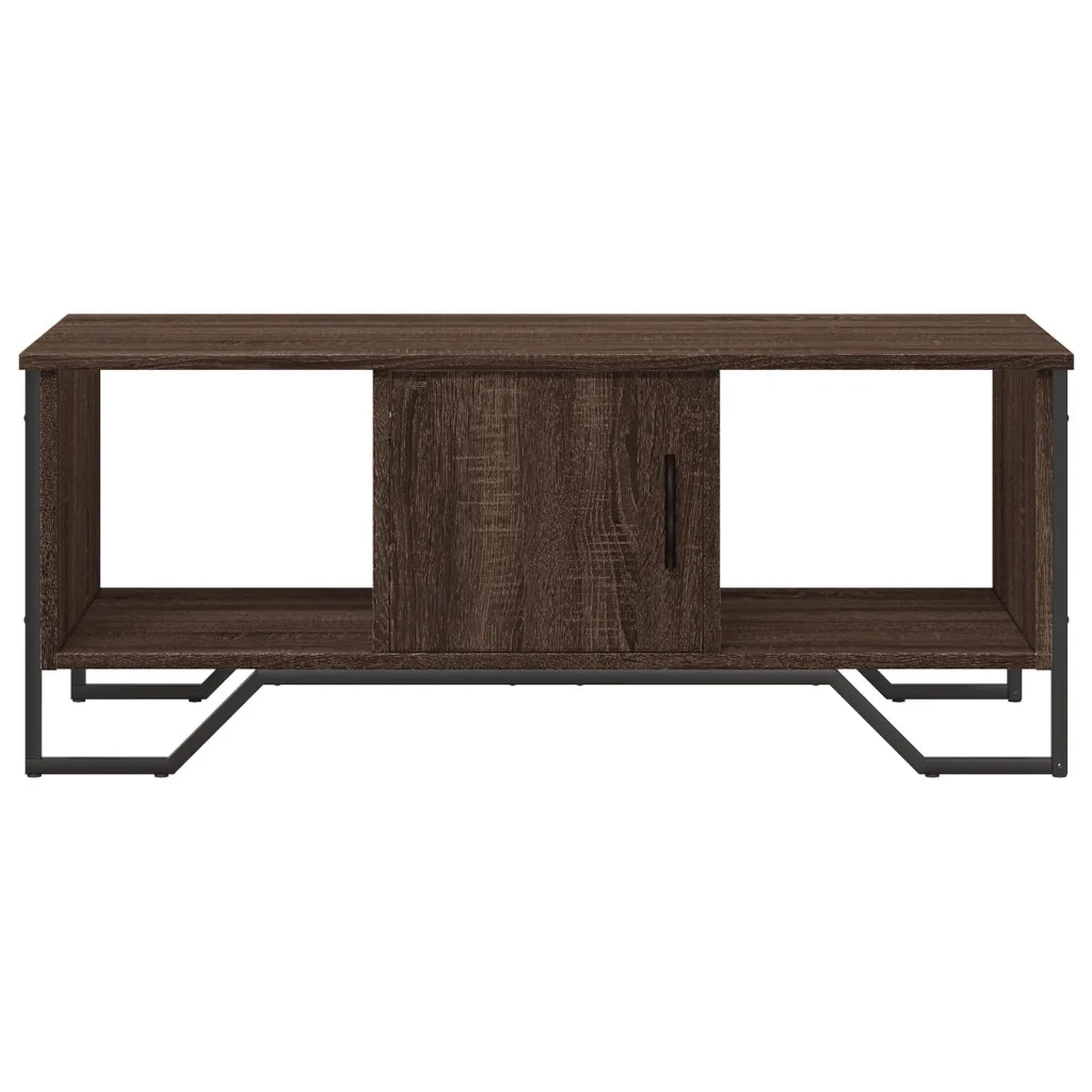Tavolino Salotto-Tavolino da soggiorno-Tavolo Rovere Marrone 100x51x40 cm Legno Multistrato 600282