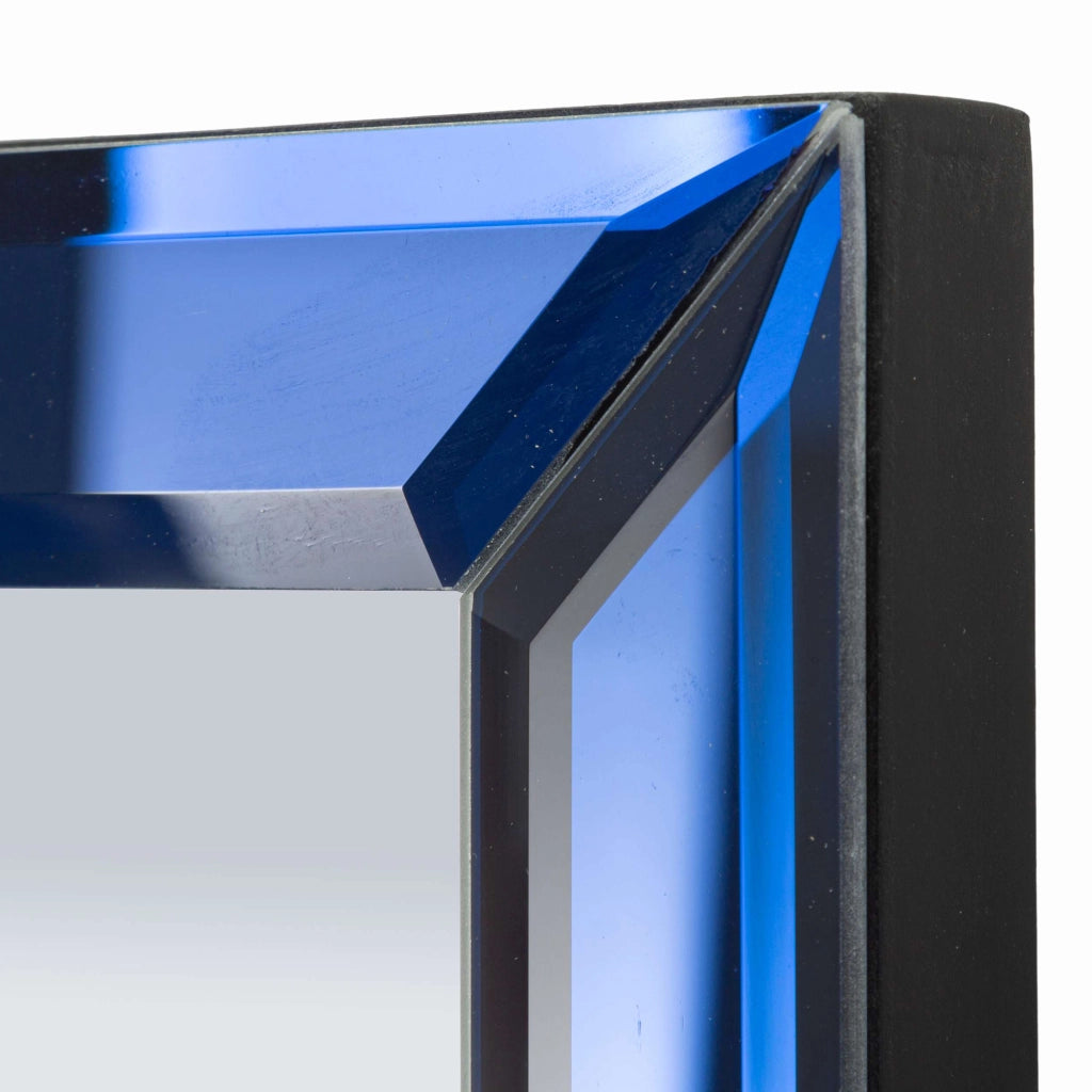 Sibiu, Specchio Forma Rettangolare, 55x150h cm blu