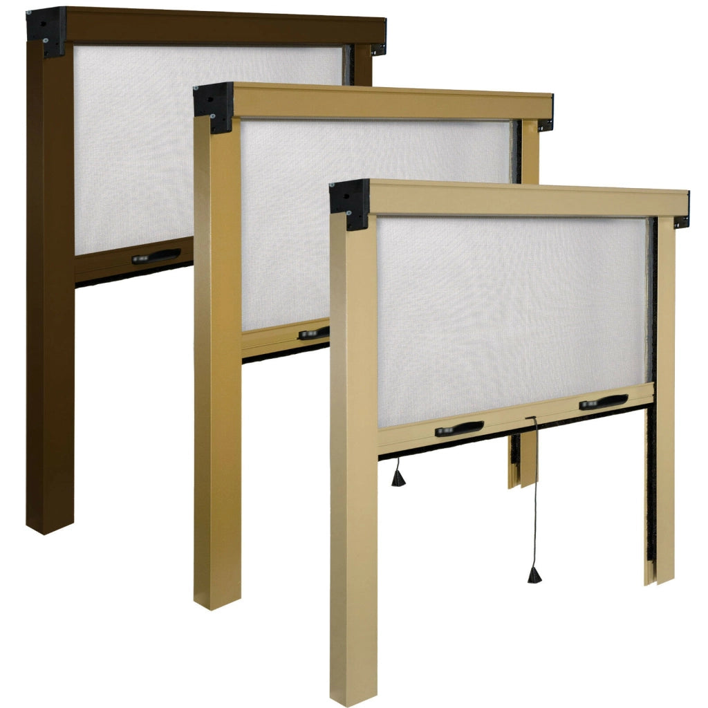 Zanzariera a rullo avvolgibile verticale per finestra Alluminio Riducibile IRS Misure: 160 X 160 , Colore: Bianco
