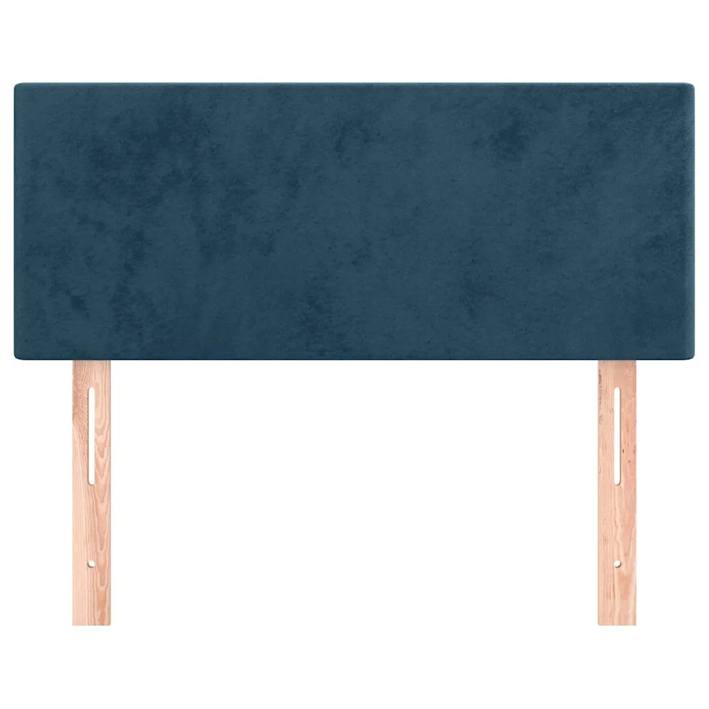 Testiera | Testata Blu Scuro 100x5x78/88 cm in Velluto