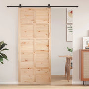 Porta del fienile Naturale 80 x 2,5 x 208 cm 42047149