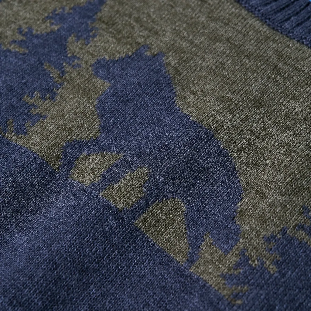 Maglione per Bambini Lavorato a Maglia Blu Marino 116 14501