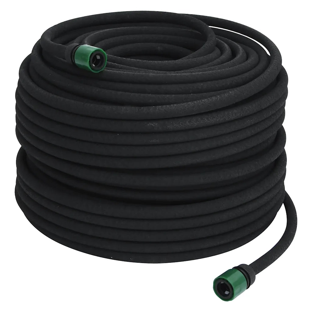 Tubo di Irrigazione da Giardino Nero 0,6" 100 m in Gomma 155875