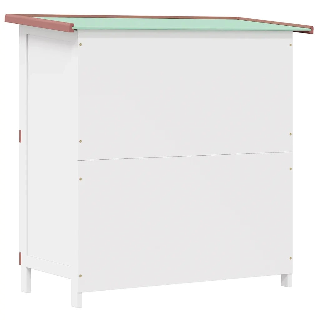 Conigliera per Esterni con 4 Porte Marrone in Legno CFW3789938