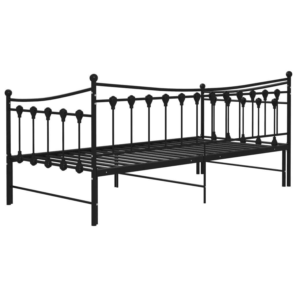 Telaio Divano letto | Sof¨¤ letto | Letto singolo Estraibile Nero in Metallo 90x200 cm