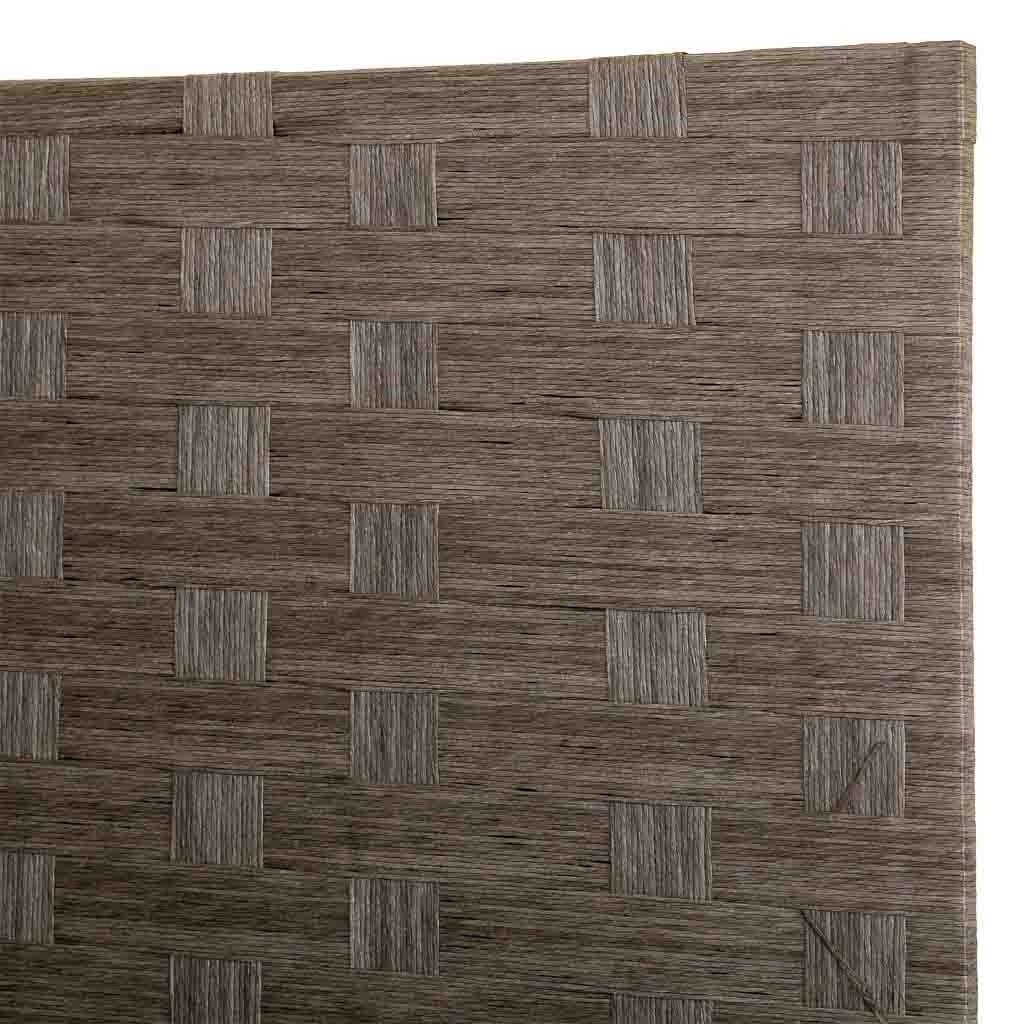 Biombo de papel trenzado 4 hojas 50(x4)x3x180h cm