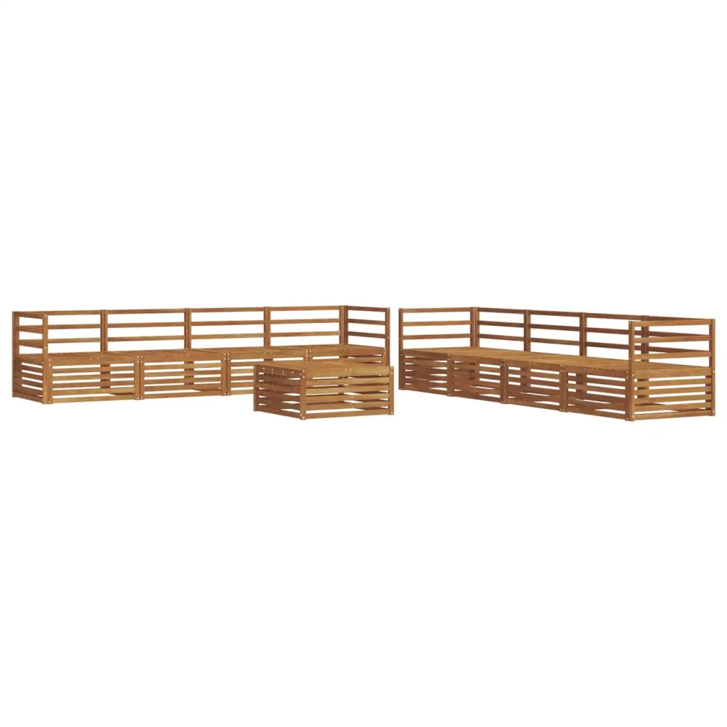 Set di divani da esterno 9 pcs Naturale 3373199