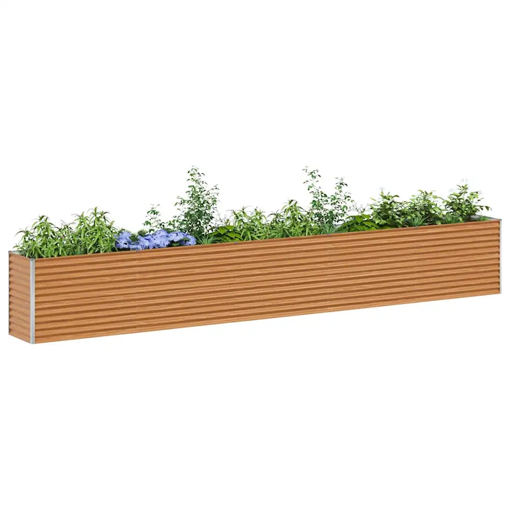 Fioriere | Cassetta per fiori | Letto rialzato da giardino 485 x 50 x 68 cm Acciaio zincato