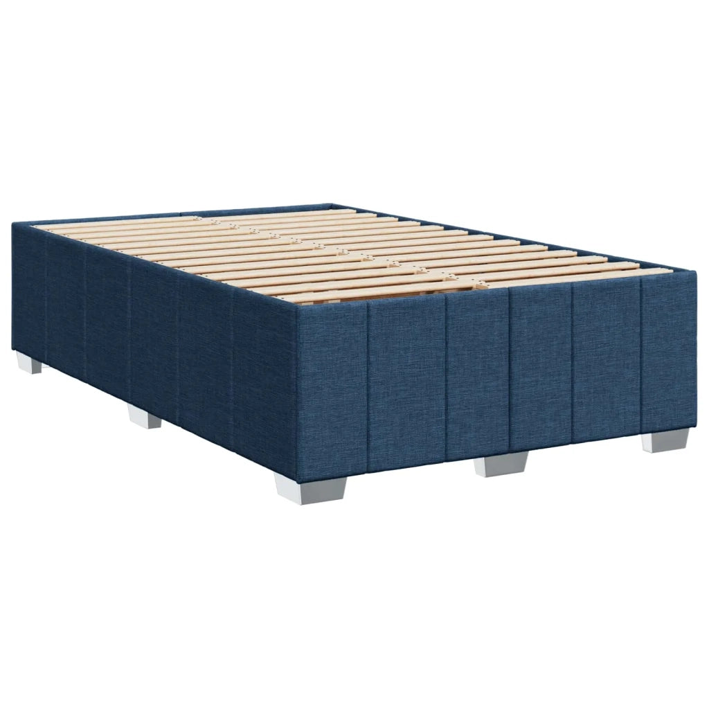 Letto box spring con materasso Blu 120 x 190 cm Tessuto 3454098