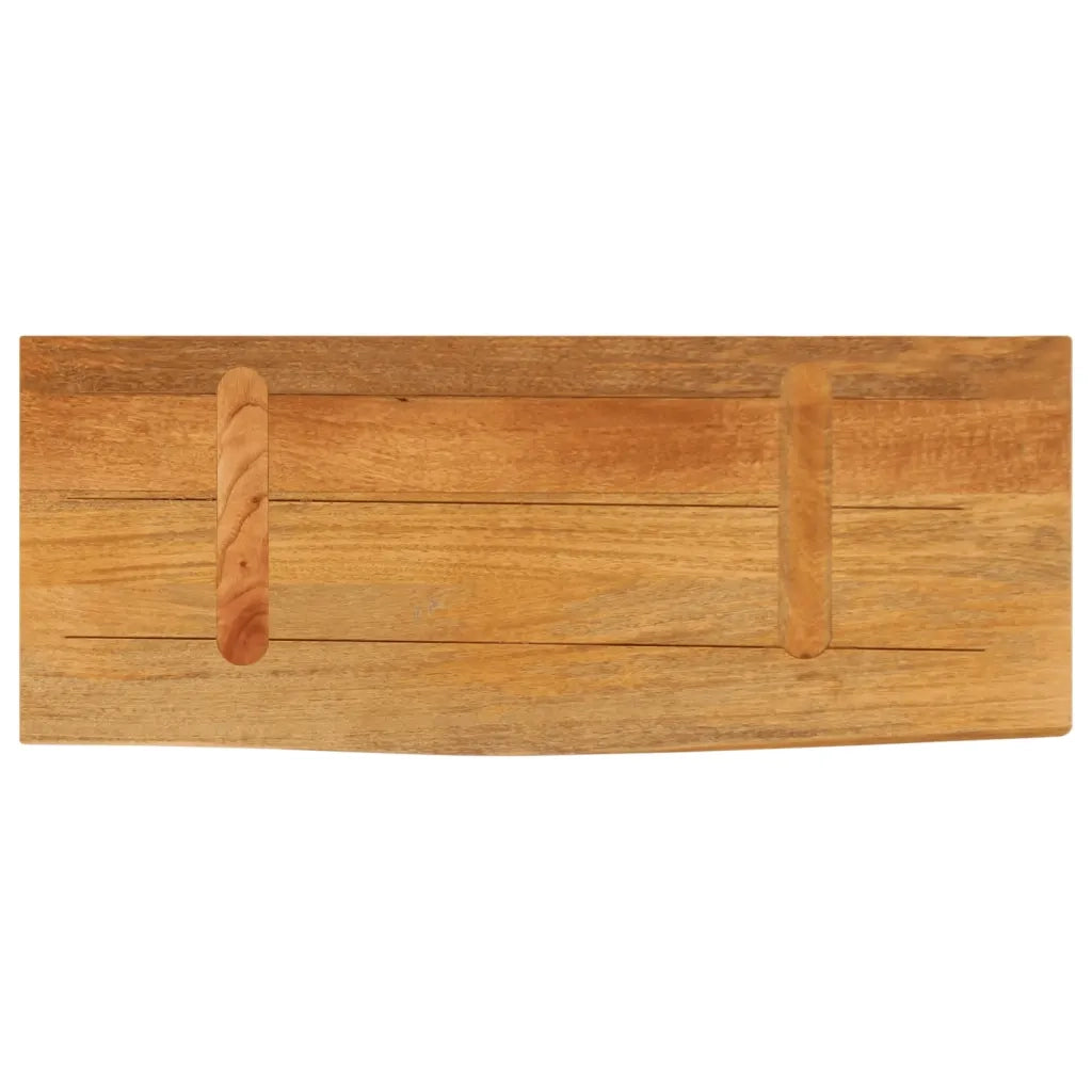 Piano Tavolo Bordi Vivi 70x40x3,8 cm in Legno Massello di Mango 370585