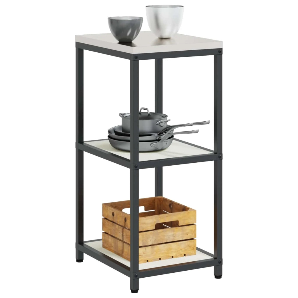 Pensile da cucina | Stoccaggio in cucina HATTEM Bianco 40 x 50 x 92 cm Acciaio