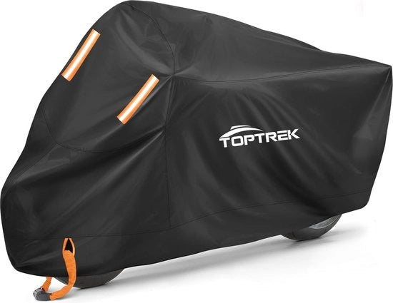 Copertura motociclistica impermeabile in tessuto 210D Oxford - Paracarro respirabile e protettivo per la guida in moto (245 x 105 x 125 cm)