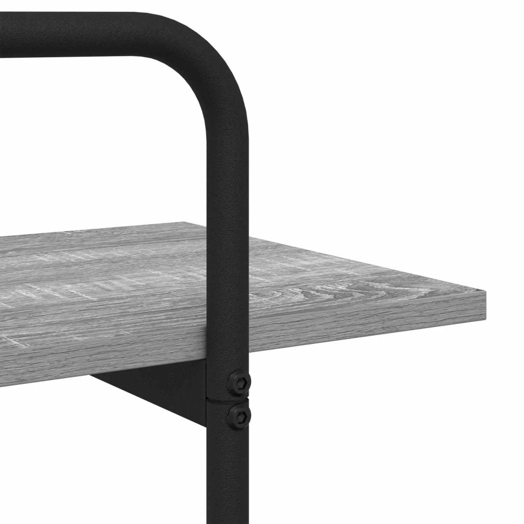 Libreria 4 livelli 80 x 35 x 140 cm PB Sonoma grigio 8007813