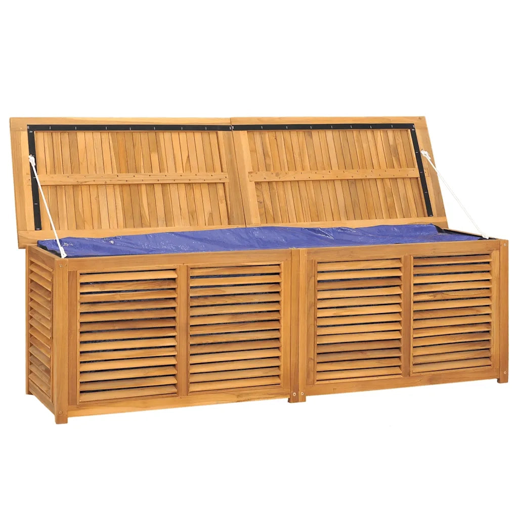 Contenitore Giardino con Borsa 175x50x55 cm Legno Massello Teak 363273