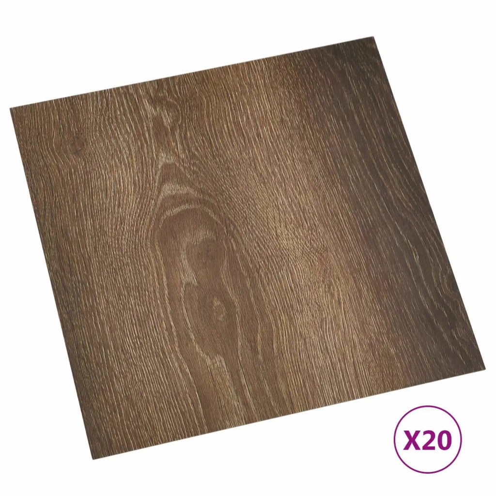 Plance per Pavimentazione Autoadesiva 30,5 x 30,5 cm 20 pcs PVC 42046382