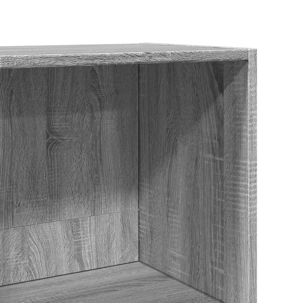 Libreria-Scaffale per Libri-Mobile di Stoccaggio Grigio Sonoma 40x30x114 cm in Legno Multistrato