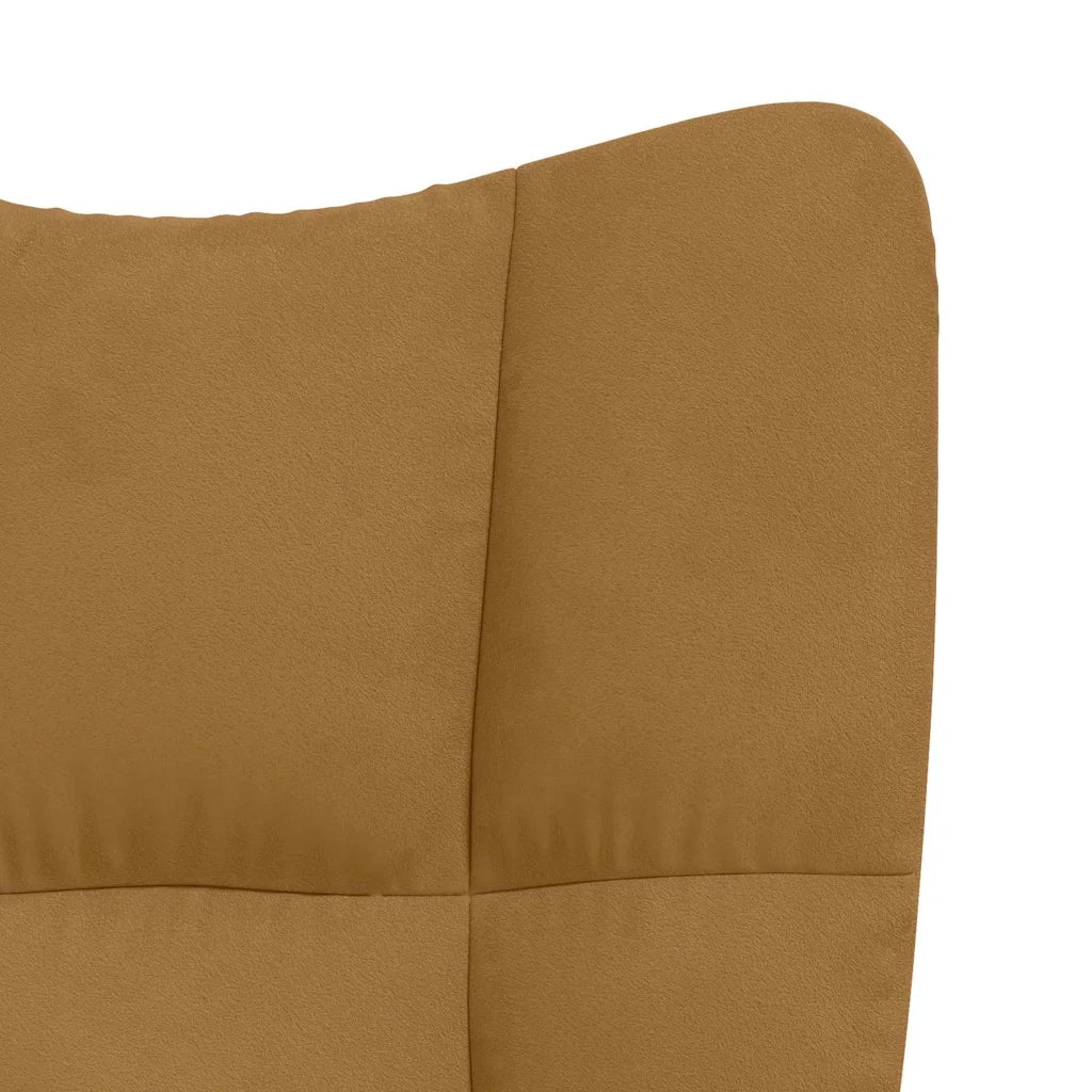 Divano Sedia-Poltrona Relax Marrone in Velluto 464837