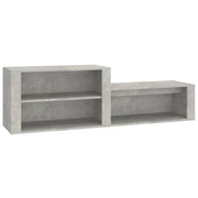 Scarpiera mobiletto portascarpe mobile per ingresso/corridoio/soggiorno 150 x 35 x 45 cm legno ingegnerizzato grigio 02_0021802