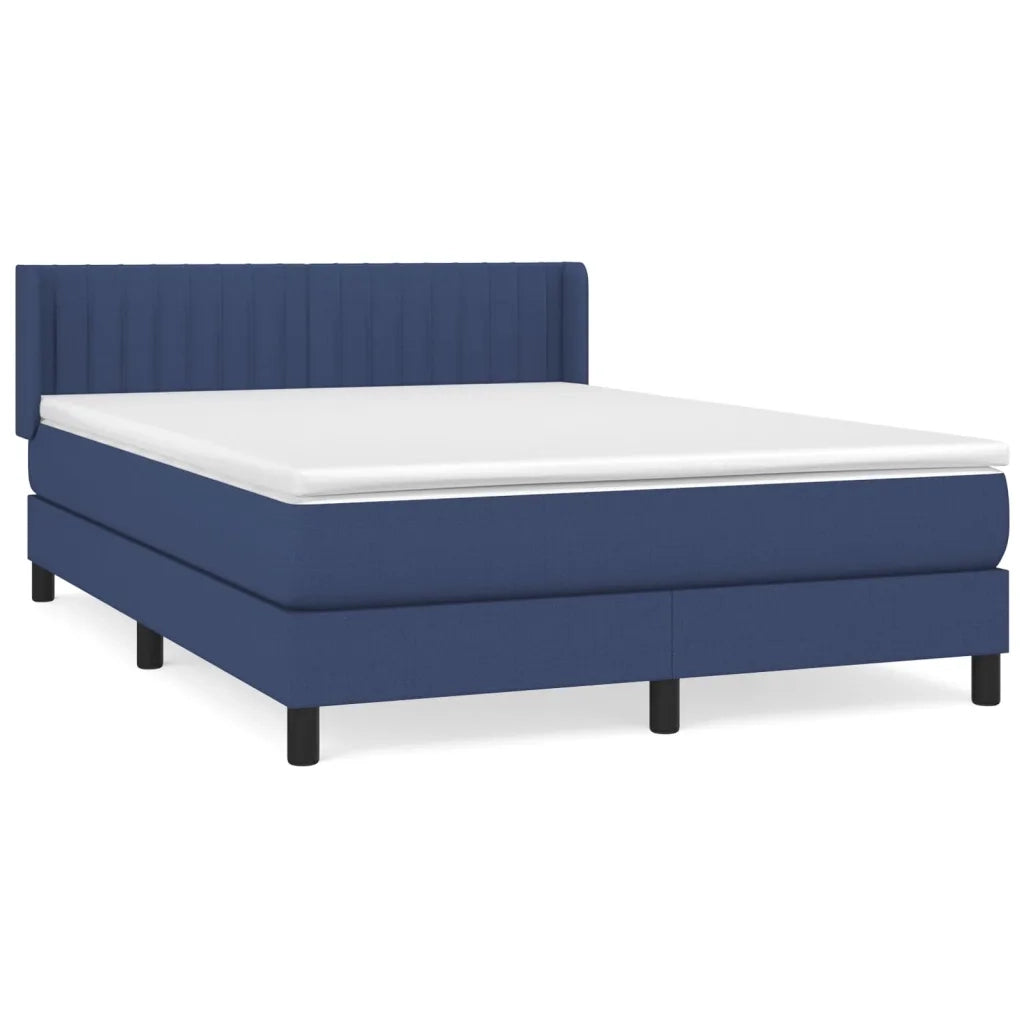 Giroletto a Molle con Materasso Blu 140x200 cm in Tessuto 3129879