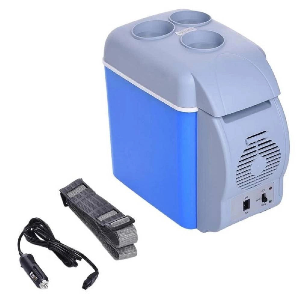 Trade Shop - Mini Frigorifero Portatile 7,5 Litri 12 V Frigo Scaldavivande Auto Barca Camper -