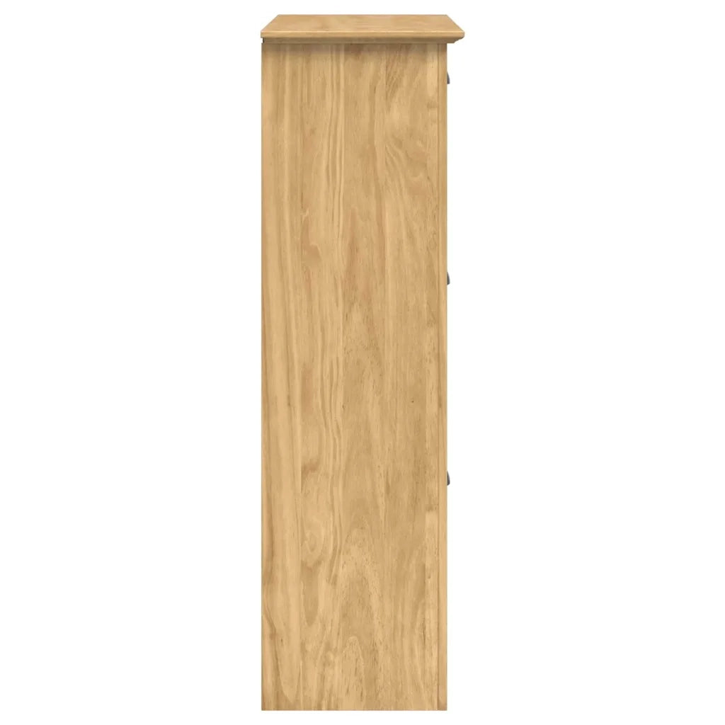 Scarpiera BODO Marrone miele 80 x 35 x 118 cm Legno multistrato 42023477