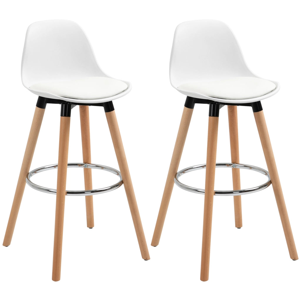 Sgabelli da Bar ¨C Minimal ¨C Bianco 43x43x91 cm