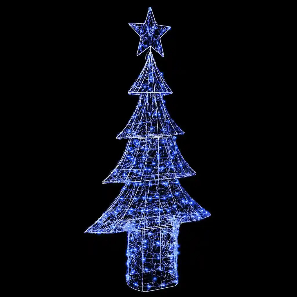 Albero di Natale con 240 LED-Luci decorative natalizie Blu 180 cm Acrilico 162857