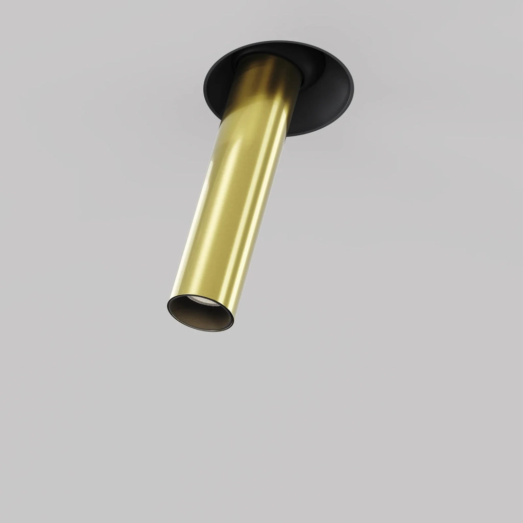 Maytoni Lampada da incasso Focus T 1 luce LED integrato nero alluminio
