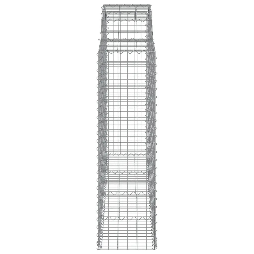 Cesti Gabbioni ad Arco 25 pz 200x50x140/160 cm Ferro Zincato 3146378