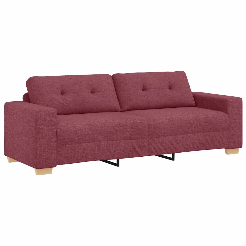 Divano 3-Persone con cuscino Rosso vino Tessuto 4105091