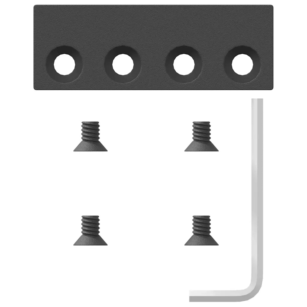 Kit di Binari per Porte Scorrevoli 305 cm Acciaio Nero 3295787