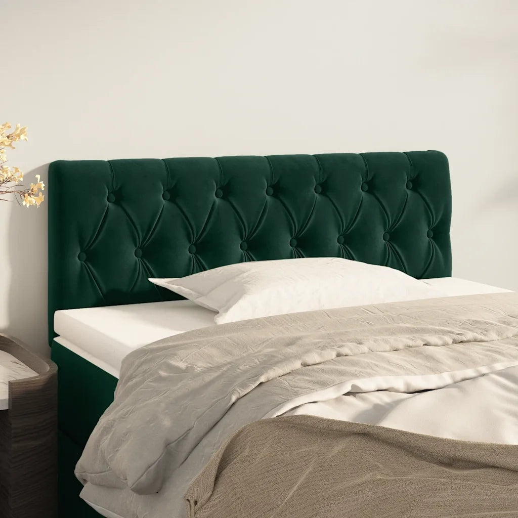 Testiera | Testata Verde Scuro 100x7x78/88 cm in Velluto