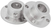 Flenskoppeling 2 pezzi - diametro interno 12 mm - diametro esterno 18 mm - acciaio galvanizzato - duraturo - connettori flangiati