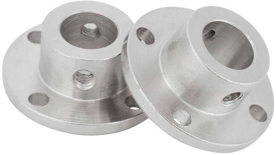 Flenskoppeling 2 pezzi - diametro interno 12 mm - diametro esterno 18 mm - acciaio galvanizzato - duraturo - connettori flangiati