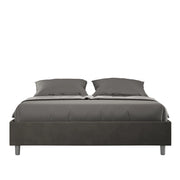 Letto Matrimoniale Large Sommier 180x190 cm Senza Rete Azelia Grigio