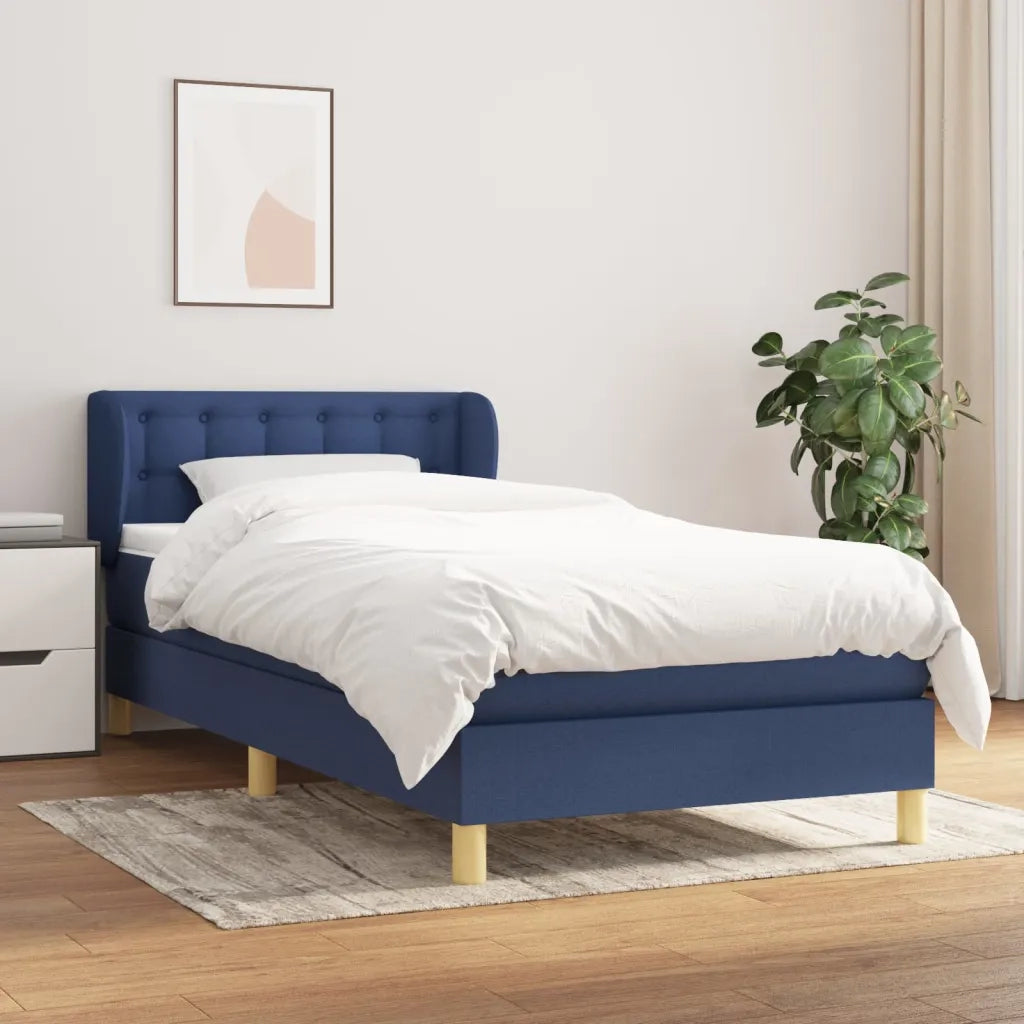 Giroletto a Molle con Materasso Blu 90x200 cm inTessuto 3127099