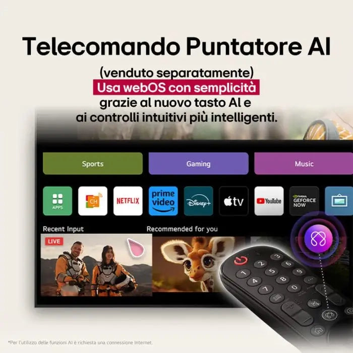 Smart TV LG 55" Serie UA73 Modello 55UA73006