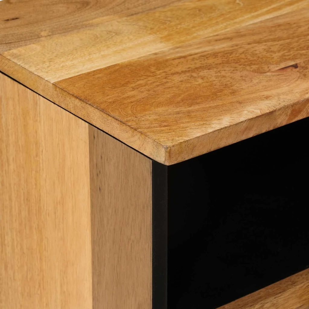 Mobile TV Naturale 100 x 33 x 46 cm Legno di mango massello 4018278
