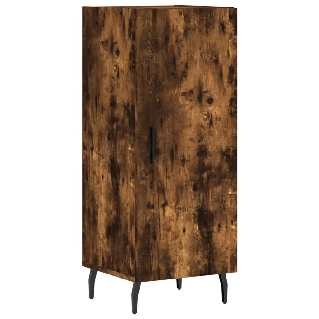 Credenza-Buffet-Armadio da cucina Rovere Fumo 34,5x34x180 cm in Legno Multistrato 207430