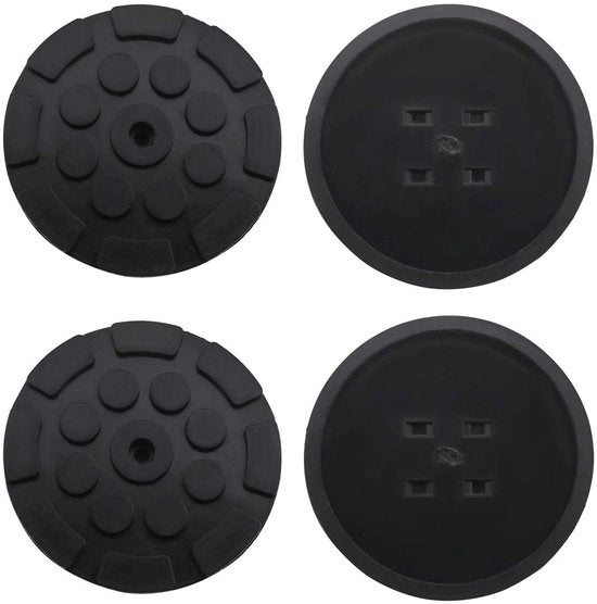 Pads in gomma universali neri - 4 pezzi - 120x17mm - 11mm di diametro - Pads di sostituzione rotondi per framerails