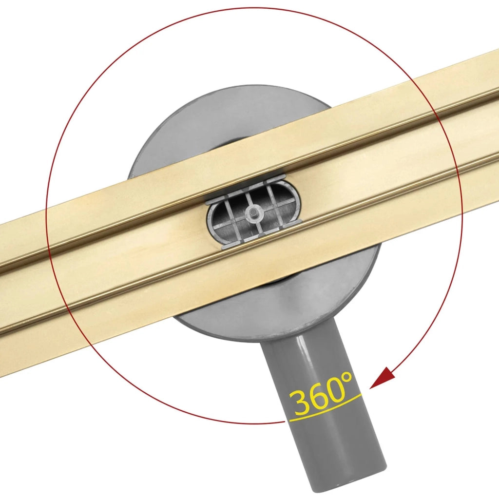 Canalina Di Scarico Rea Neo Slim Mirror Gold Pro 50